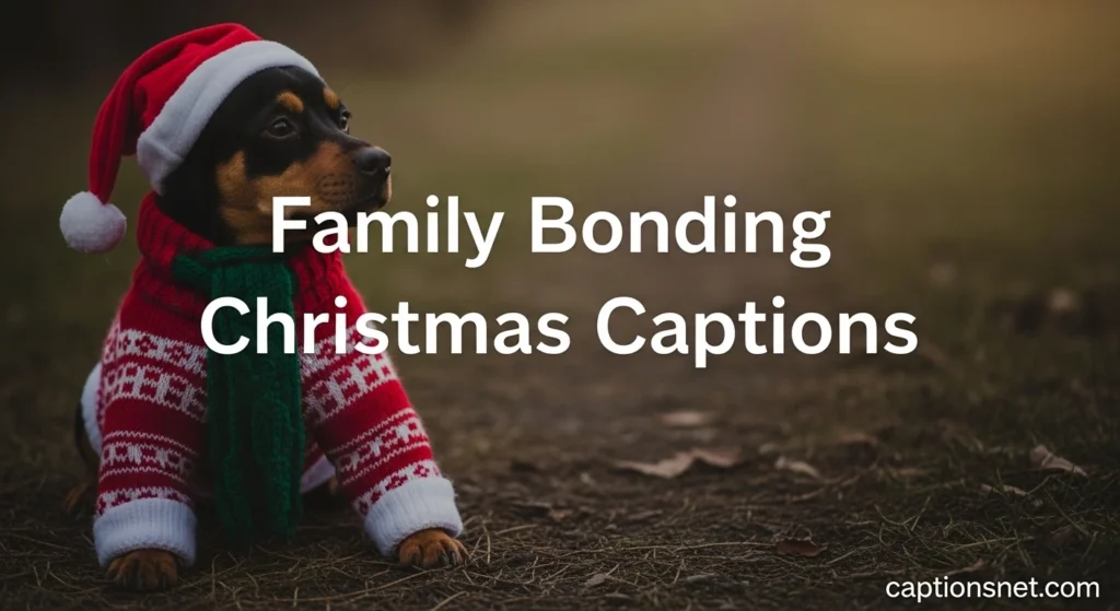 Family Bonding Christmas Captions