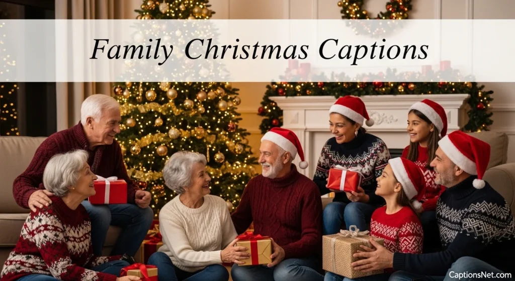Family Christmas Captions