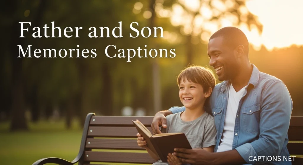 Father and Son Memories Captions
