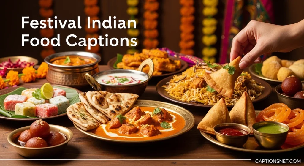 Festival Indian Food Captions