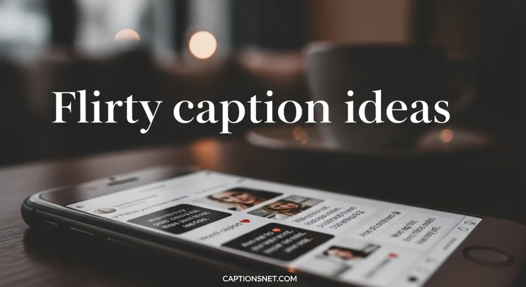 Flirty caption ideas