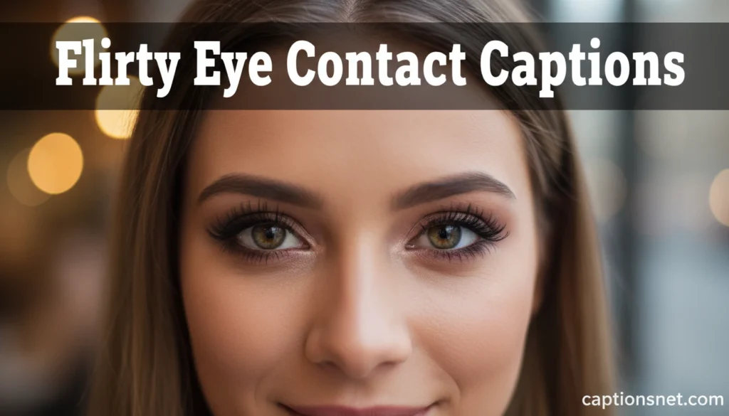Flirty Eye Contact Captions