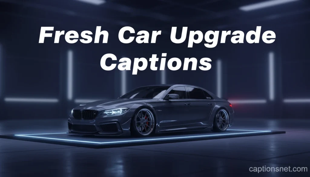 Fresh Car Upgrade Captions