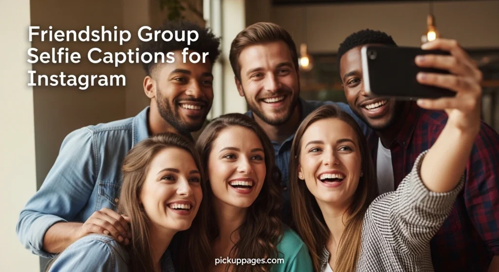 Friendship Group Selfie Captions for Instagram