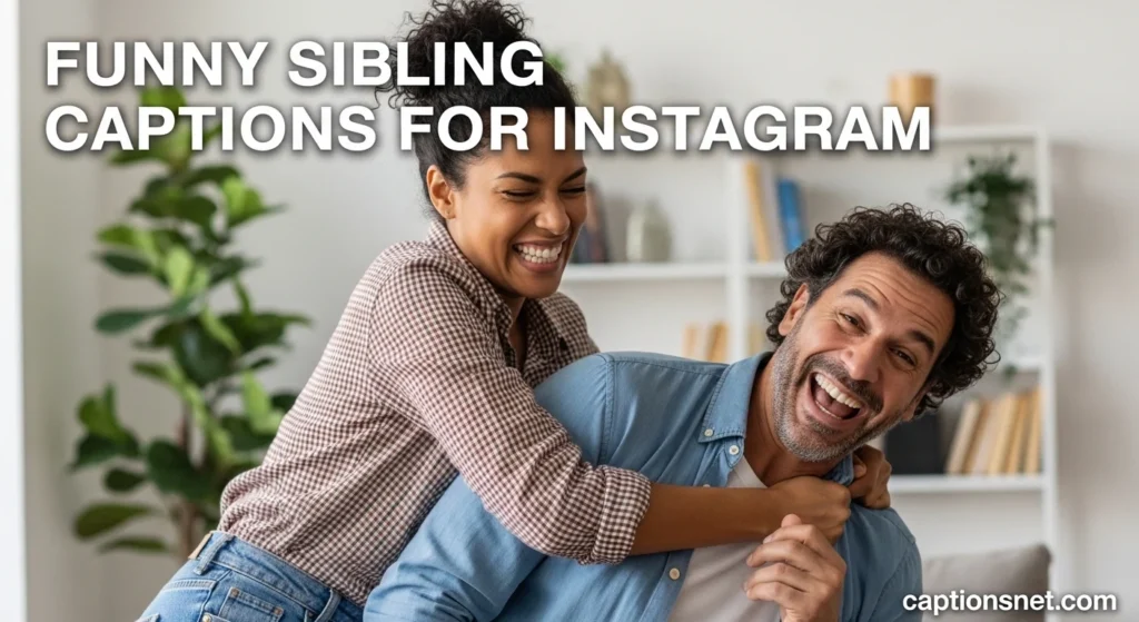 Funny Sibling Captions for Instagram