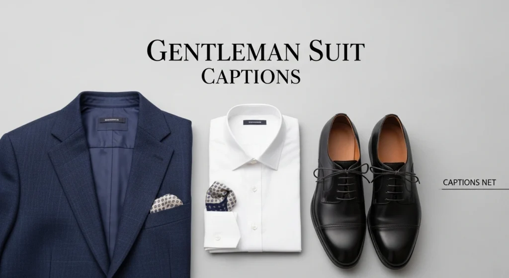 Gentleman Suit Captions