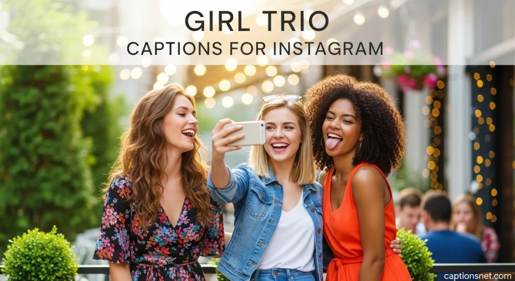 Girl Trio Captions For Instagram