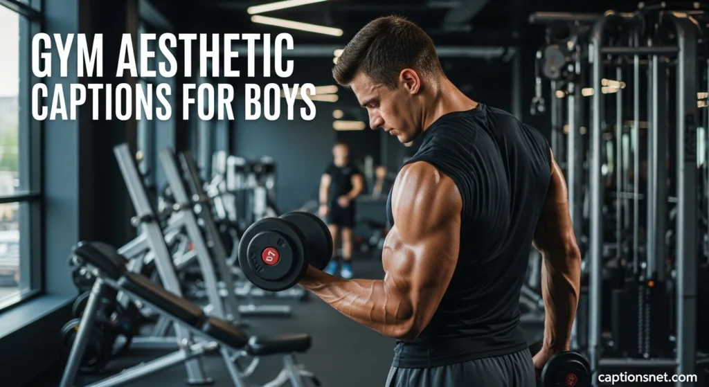 Gym Aesthetic Captions for Boys