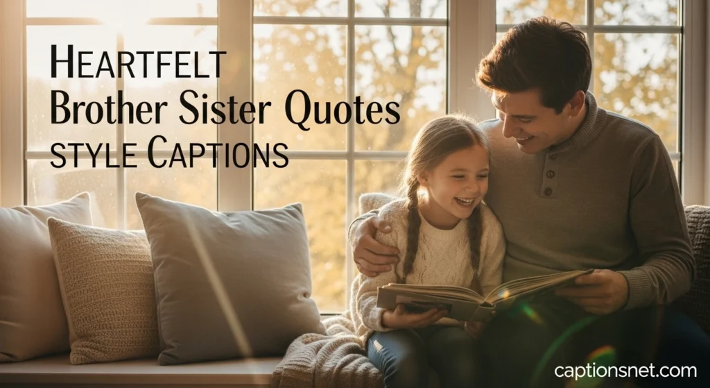 Heartfelt Brother Sister Quotes Style Captions