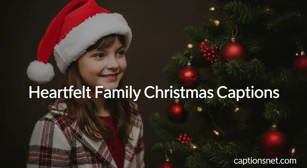 Heartfelt Family Christmas Captions