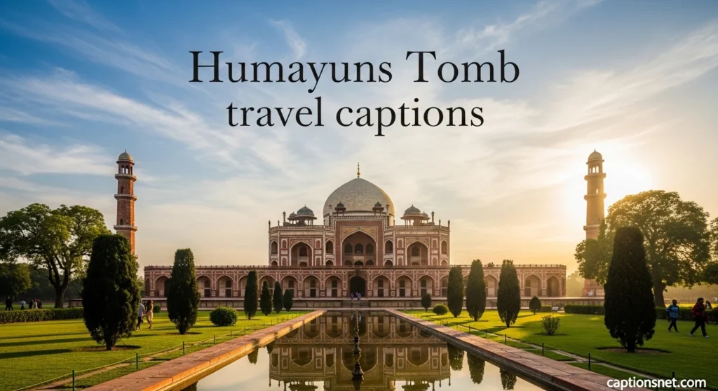 Humayuns Tomb travel captions