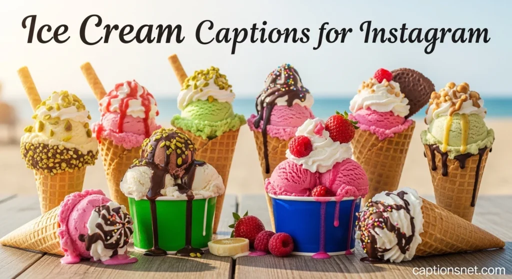 Ice Cream Captions for Instagram