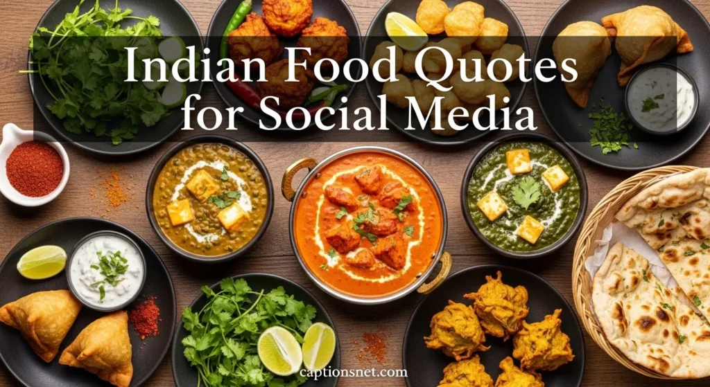 Indian Food Quotes for Social Media