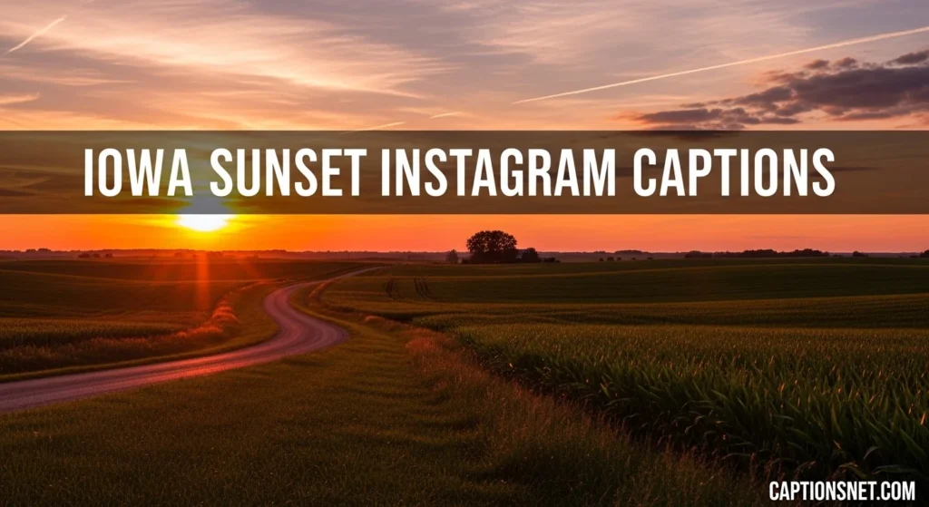 Iowa Sunset Instagram Captions