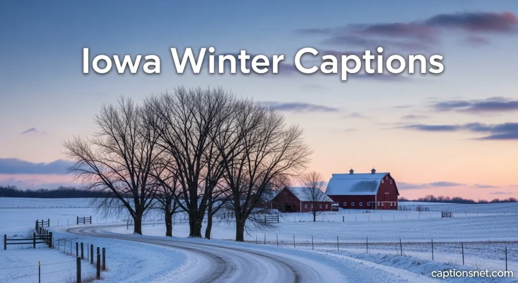 Iowa Winter Captions