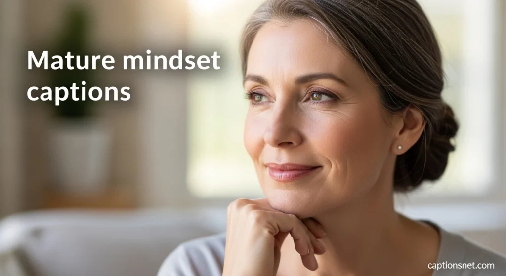 Mature mindset captions