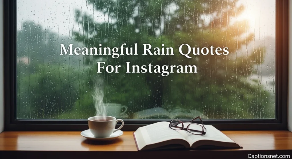 Meaningful Rain Quotes For Instagram