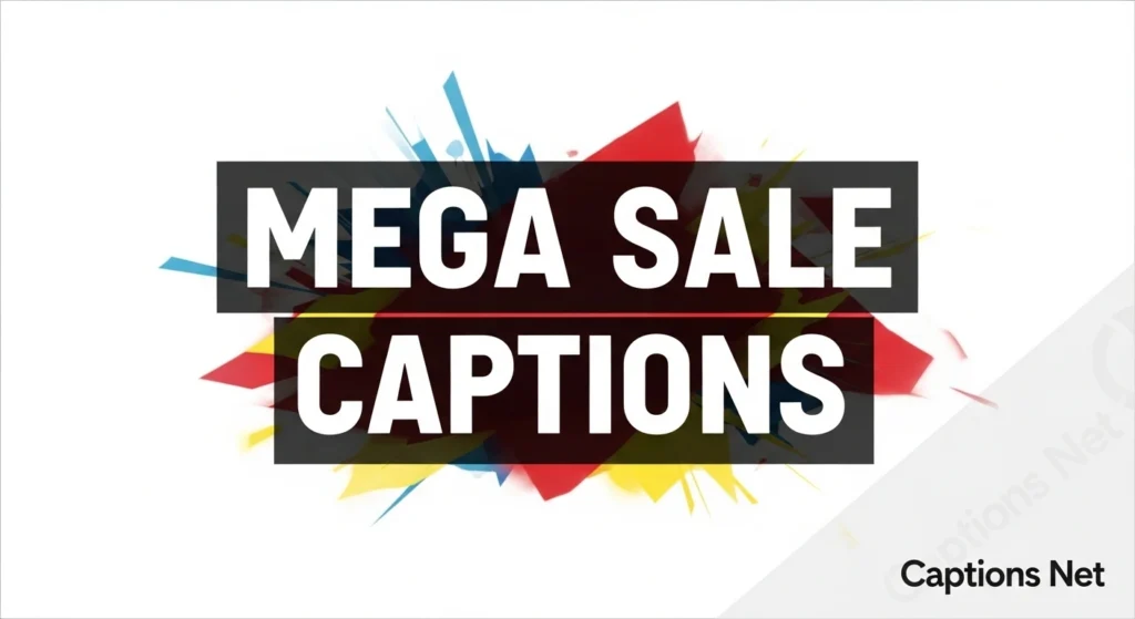 Mega Sale Captions