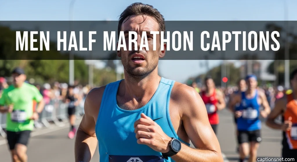 Men Half Marathon Captions