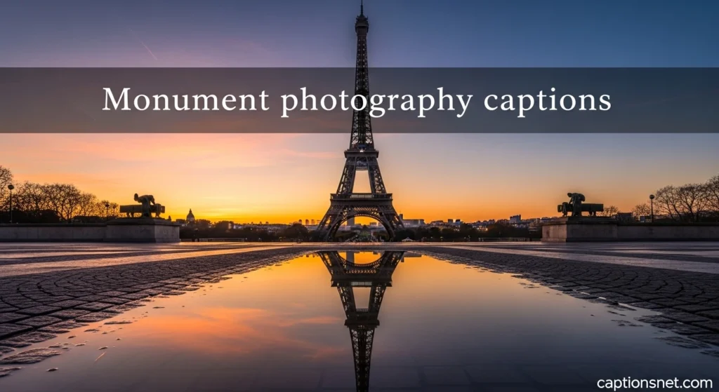 Monument photography captions