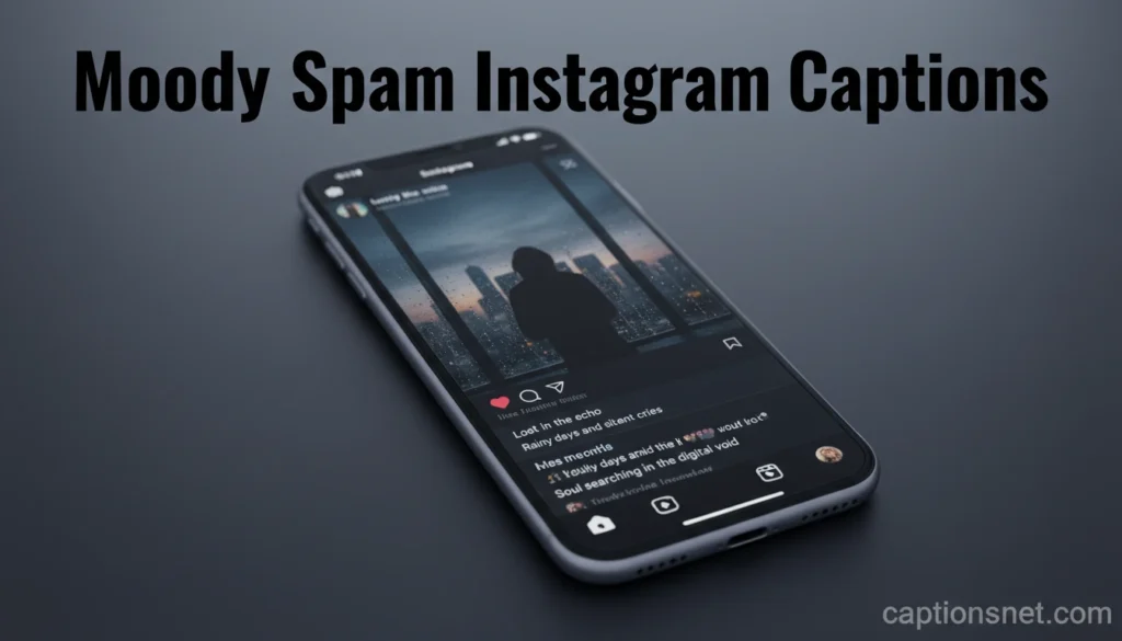 Moody Spam Instagram Captions