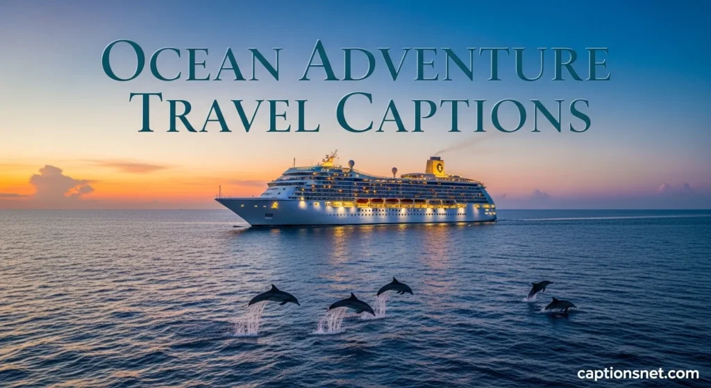 Ocean Adventure Travel Captions
