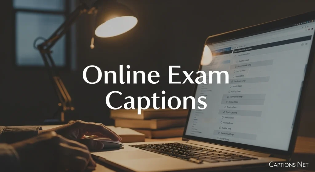 Online Exam Captions