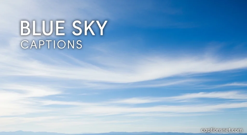 Open sky captions