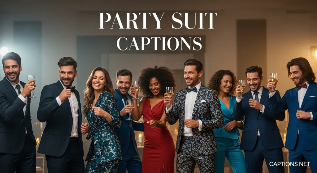 Party Suit Captions
