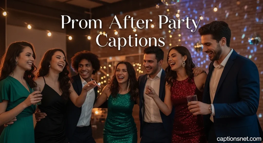 Prom After Party Captions