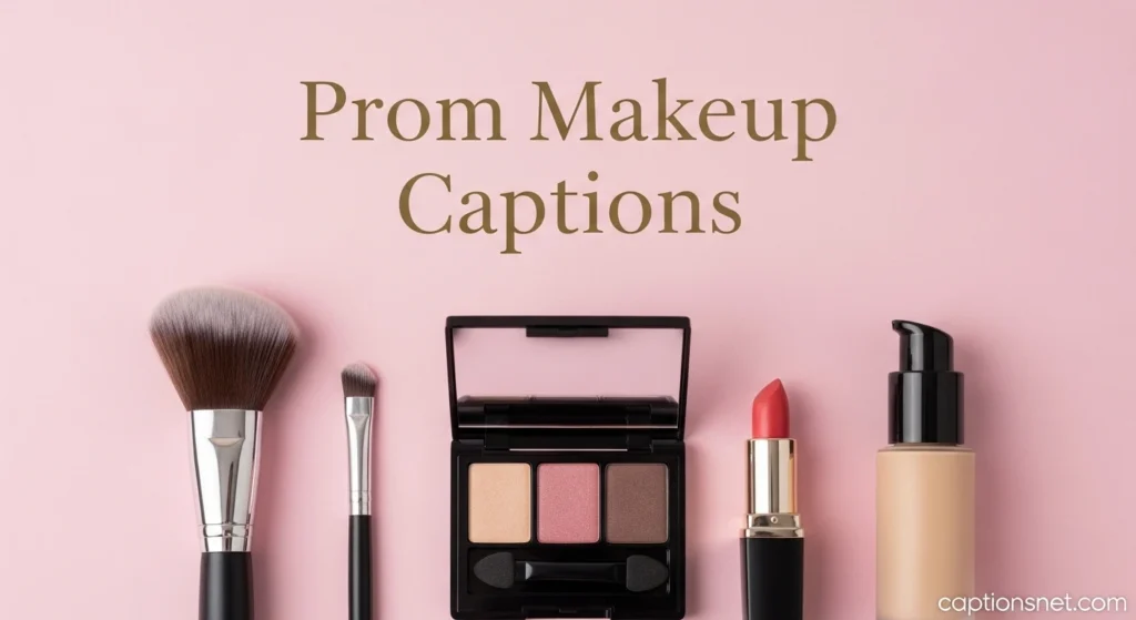 Prom Makeup Captions