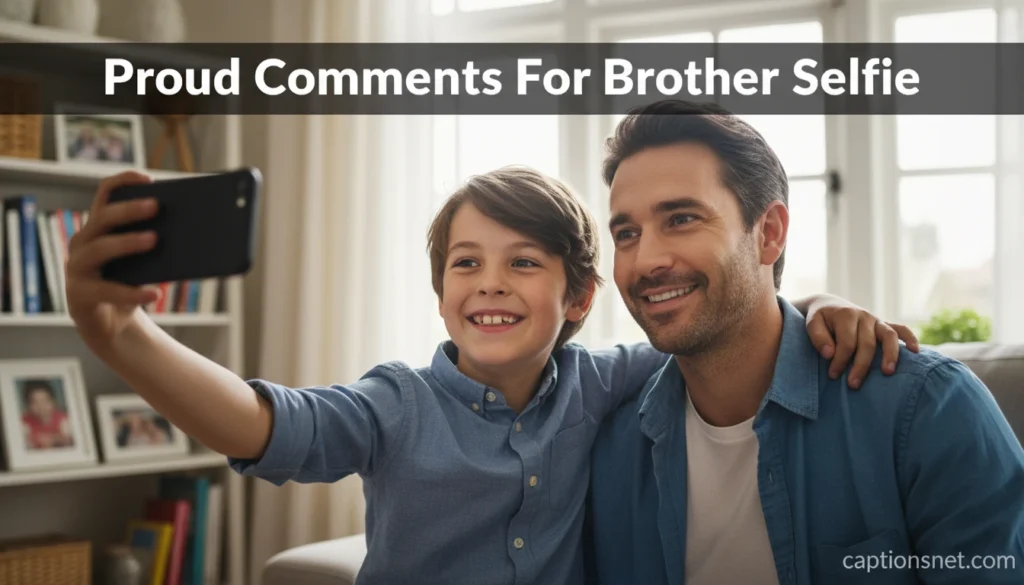 Proud Comments For Brother Selfie