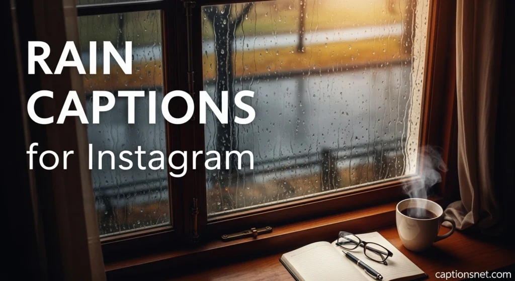 Rain Captions for Instagram