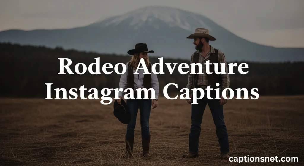 Rodeo Adventure Instagram Captions