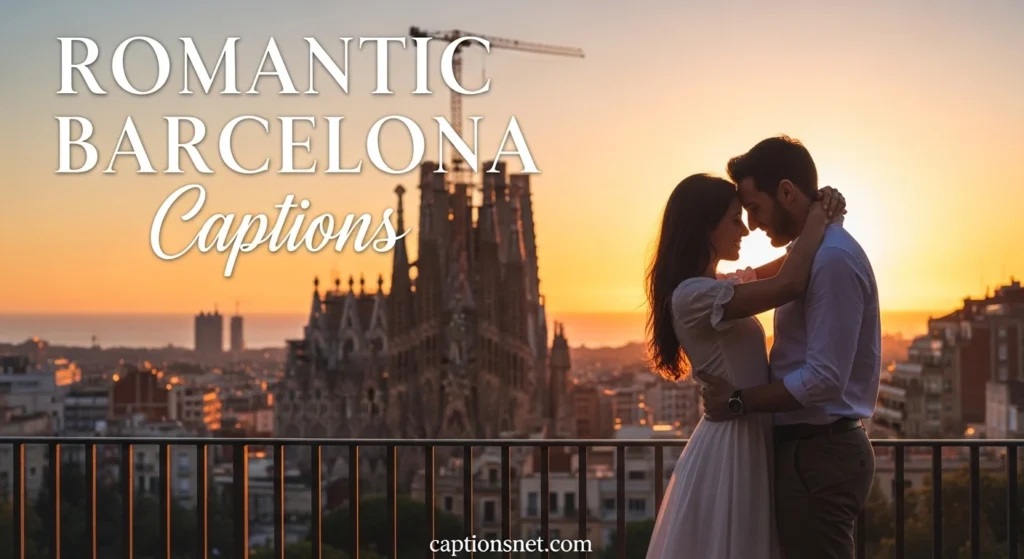 Romantic Barcelona Captions
