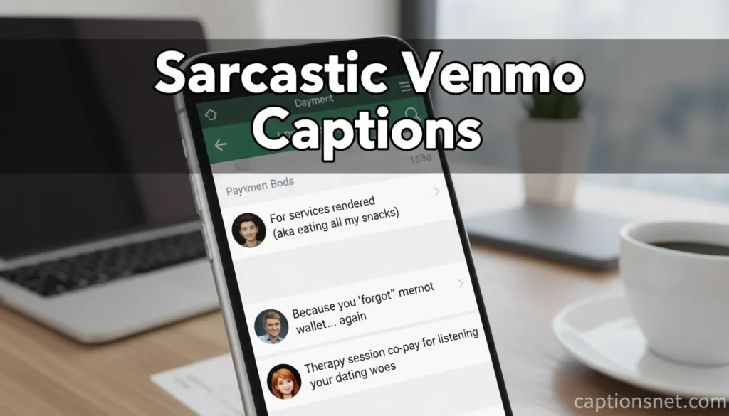 Sarcastic Venmo Captions