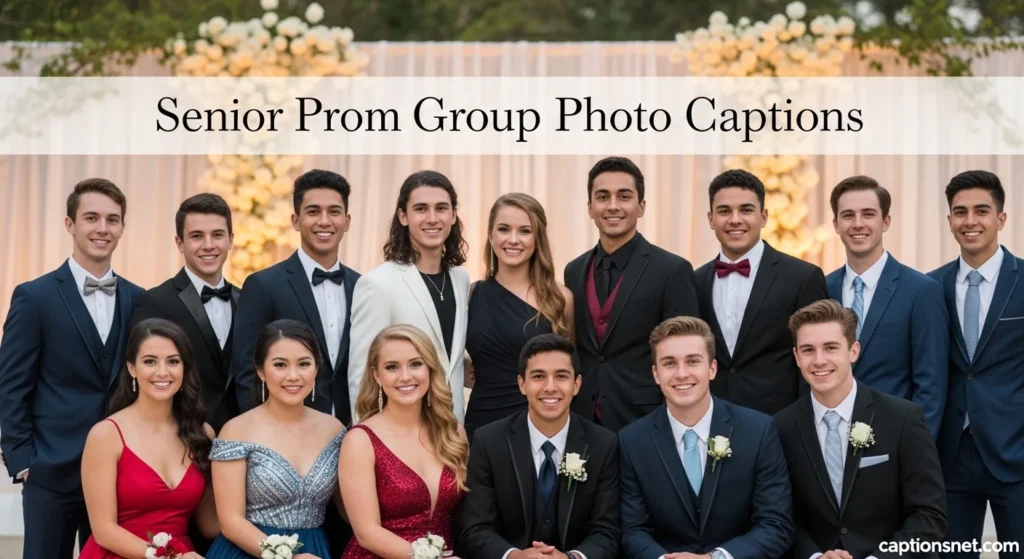 Senior Prom Group Photo Captions