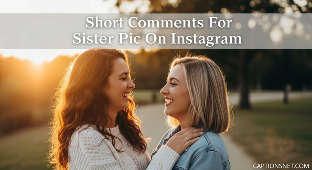 Short Comments For Sister Pic On Instagram