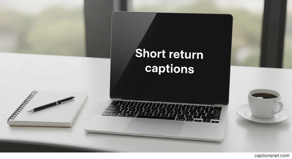 Short return captions