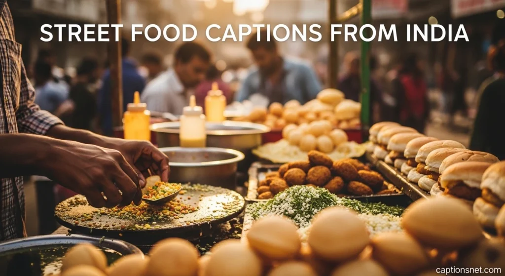 Street Food Captions from India