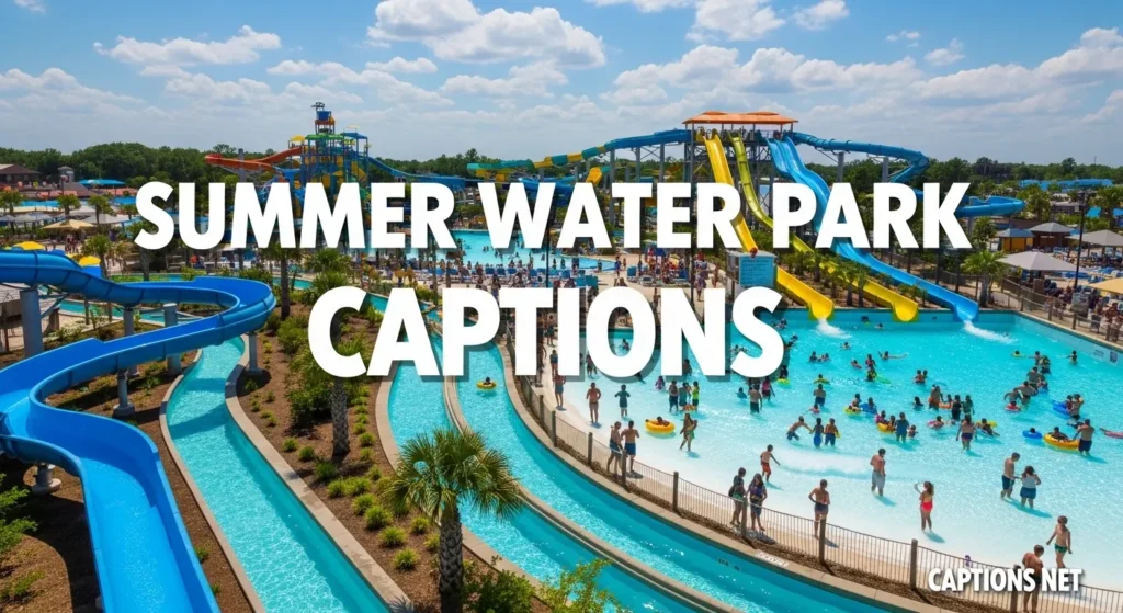 Summer Water Park Captions