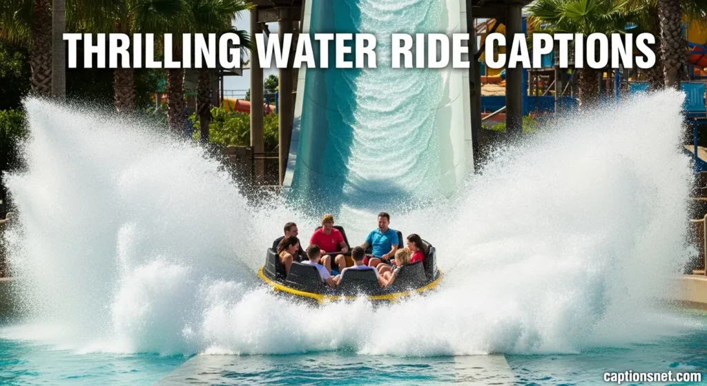Thrilling Water Ride Captions