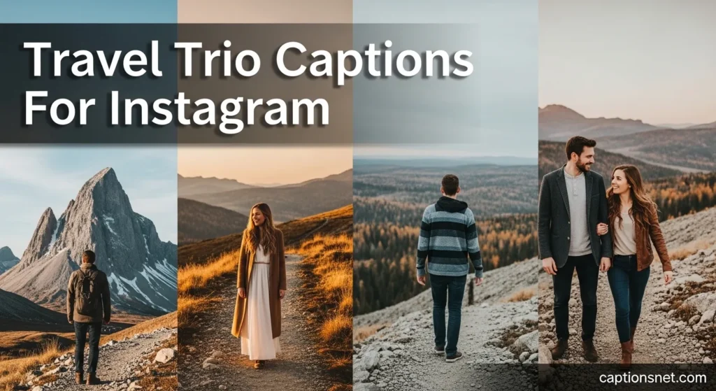 Travel Trio Captions For Instagram