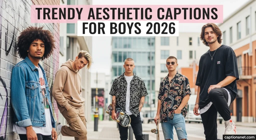 Trendy Aesthetic Captions for Boys 2026