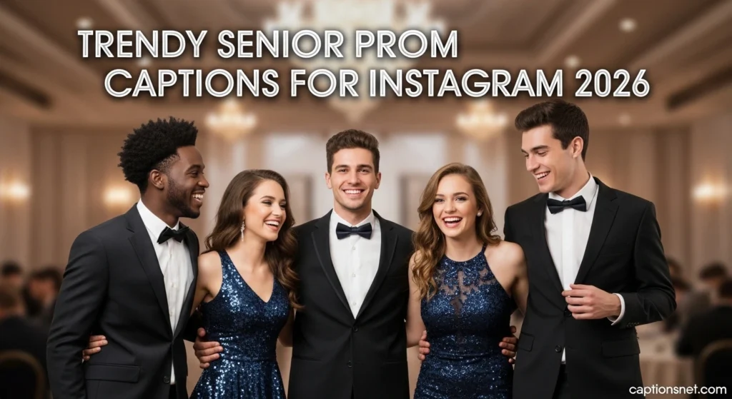 Trendy Senior Prom Captions for Instagram 2026
