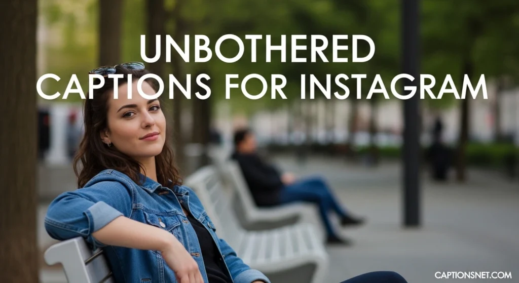 Unbothered Captions for Instagram