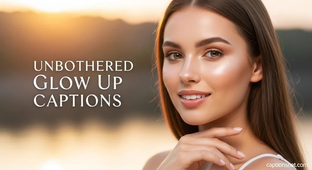 Unbothered Glow Up Captions