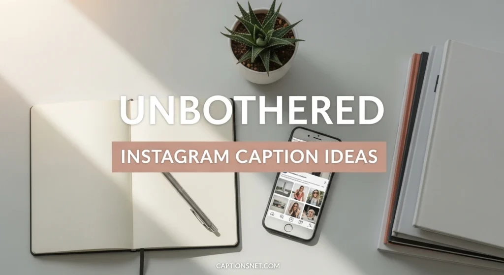 Unbothered Instagram Caption Ideas