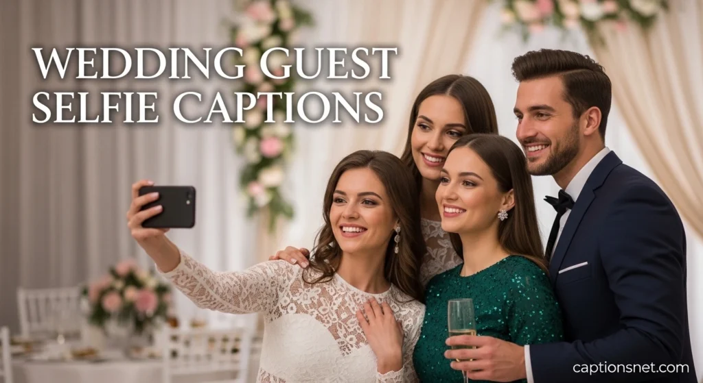 Wedding Guest Selfie Captions