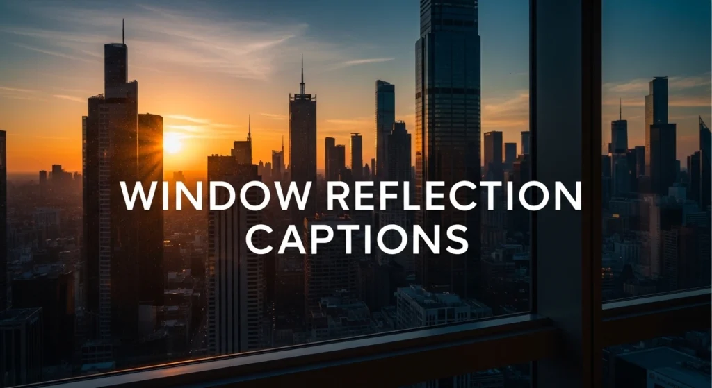 Window Reflection Captions